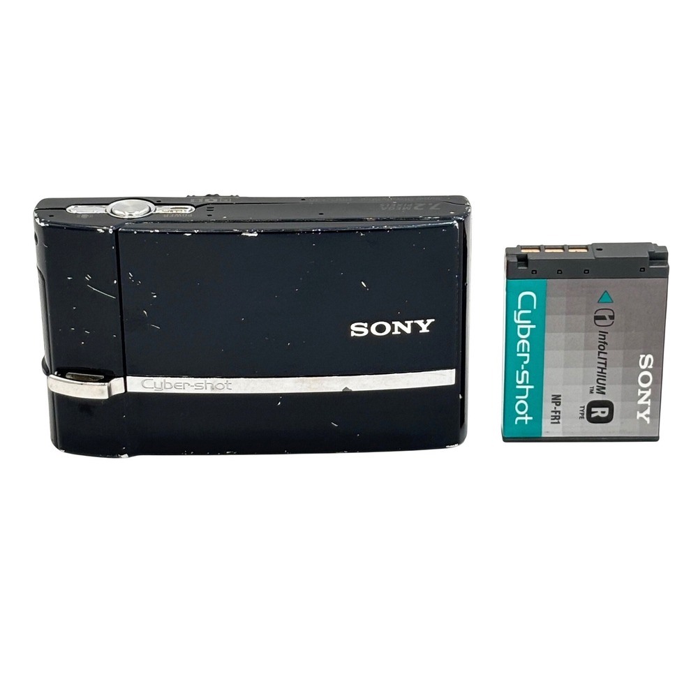 Sony Cyber-shot DSC-T30 7.2MP Digital Camera Black READ - AF MOTOR ISSUE